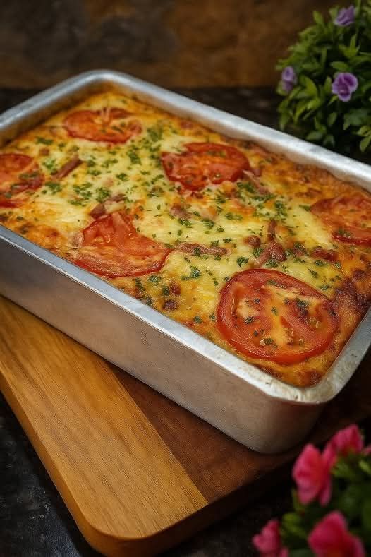 Massa de pizza de forno